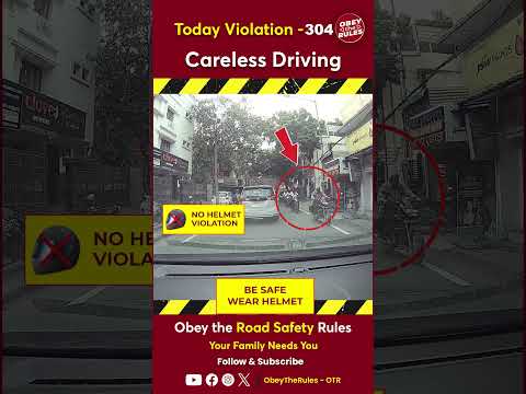 Today Violation 304 Unsafe Road Crossing #otr #roadsafety #chennaitrafficpolice