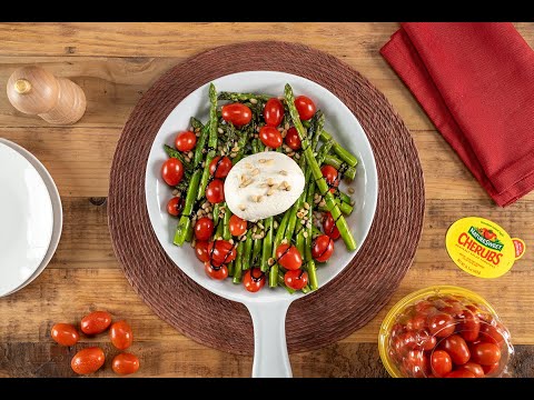 Tomato Asparagus Salad with Cherubs