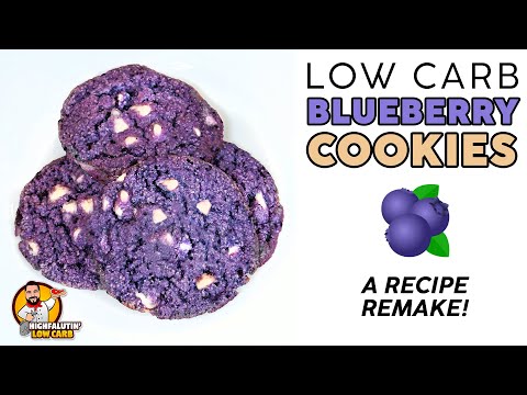 Low Carb BLUEBERRY COOKIES 🫐 VIRAL Keto Cookie Recipe!