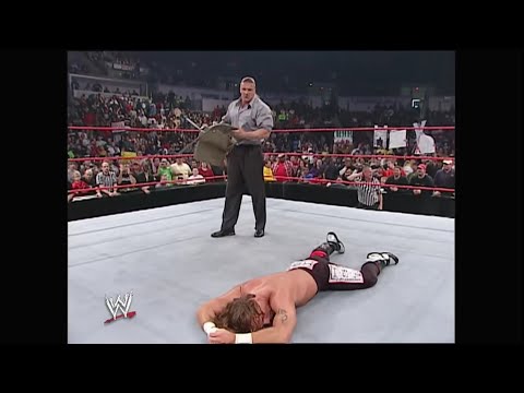 Triple H attacks Shawn Michaels during his match - RAW 25 November 2002