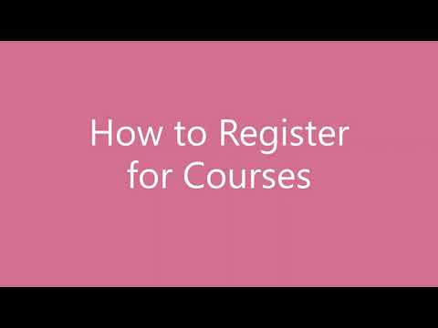 Course Registration Tutorial