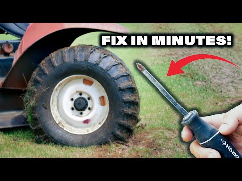 How to fix a flat tire - with a screwdriver