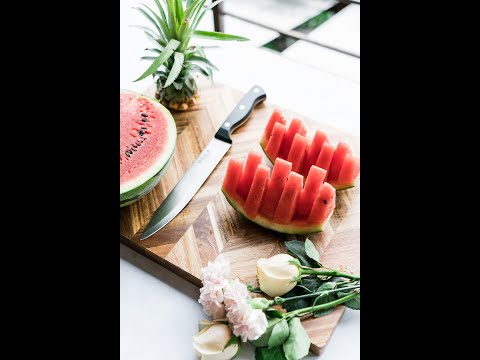 Watermelon cutting techniques for summer!