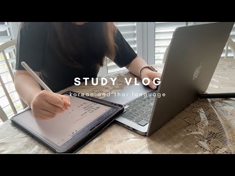 intense weekend study vlog  😵‍💫✍🏻 i took 3 Korean classes in 2 days | Korean & Thai study vlog