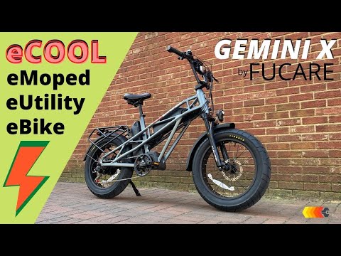 FUCARE GEMINI X Moped-Style eBike - DUAL BATTERY 20.8 Ah - 28mph - 750w - 20x4.0 Fat Tires