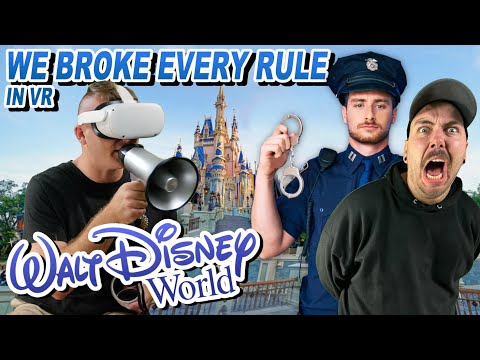 WE BROKE EVERY DISNEY WORLD RULE IN Virtual Reality 😫 ft. @hatocomofficial