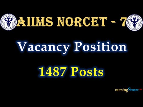 AIIMS NORCET - 7 | Vacancy Position | #norcet7 #norcet_7 #norcet