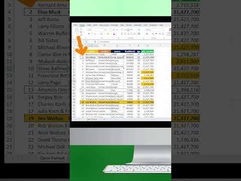 Clear the Formatting of an Excel Sheet in One Click #shorts