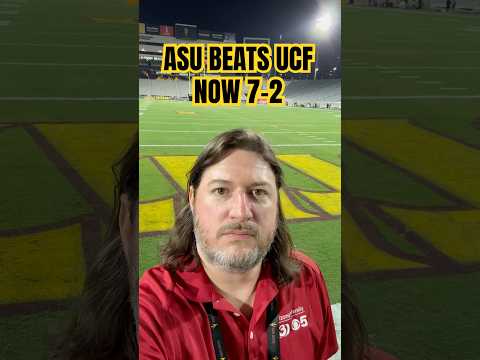 ASU beats UCF 35-31, improved to 7-2 #asu #collegefootball #shorts #asufootball