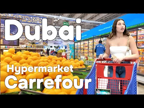 Dubai 🇦🇪 Prices in Dubai Hypermarket Carrefour [4K] Review Walking Tour