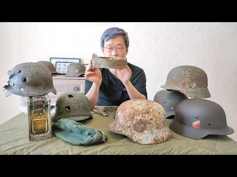 二战德军战损遗物头盔分享 | Sharing of battle-damaged helmets of Wehrmacht