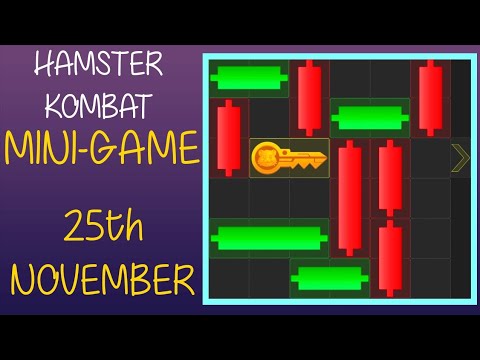 Hamster kombat Mini-Game 25 November (Puzzle Solved) #hamsterkombat #minigame #hamsterkombatminigame