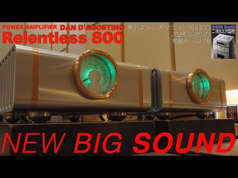 NEW BIG SOUND ダン・ダゴスティーノ リレントレス800　超弩級モノーラルパワーアンプのディテイルを見る