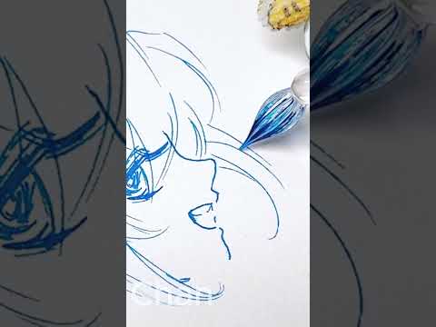 "Magic" Glass Pen - Draw Miku #shorts