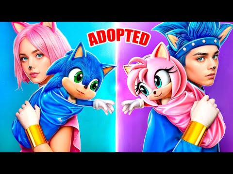 Extreme SHIN SONIC Makeover Adventure! SHIN SONIC and Amy Rose Adopted BABIES!?