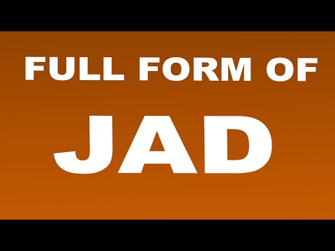 Full Form of JAD | What is JAD Full Form | JAD Abbreviation