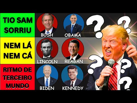 Quem é o MELHOR PRESIDENTE dos EUA? - TIERLIST