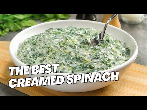 Best CREAMED SPINACH – a Perfect SIDE DISH to Meat or Fish. Recipe by Always Yummy!