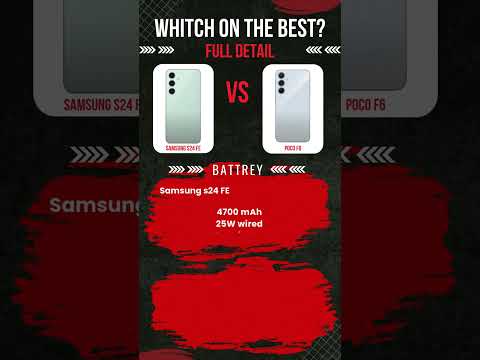 Samsung s24 FE vs Poco F6  Full Detail ⚡Which one is Best #samsungs24fe  #pocof6