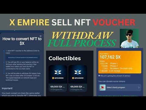 Convert NFT to $X X Empire Update | X Empire NFT Voucher Sell Kaise Kare #xempirewithdrawal