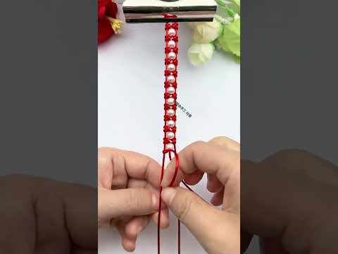 Don't throw away the unused beads. Make a nice bracelet. Share the rope weaving skills. Simple b