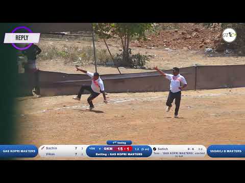 VADAVLI B MASTERS VS GAS KOPRI MASTERS MATCH AT फिटनेस ४०+ मास्टर्स ठाणे परिसर आयोजित २०२४