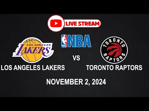 NBA LIVE! LAKERS vs RAPTORS | NBA REGULAR SEASON | November 2, 2024 | NBA2K24 Simulation Only