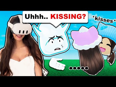 I KISSED My Best Friend In Front Of My BOYFRIEND.. (Roblox Vr Hands)