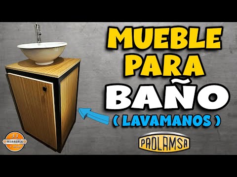 🧴MUEBLE Para BAÑO Con HERRERÍA y MELAMINA 🪞