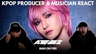 Musicians react & analyze ♡ ATEEZ - Man On Fire