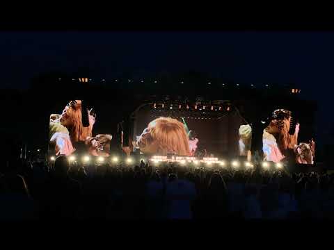 Florence And The Machine - BST crowdsurfing during Kiss With a Fist! British Summer Time, London, UK