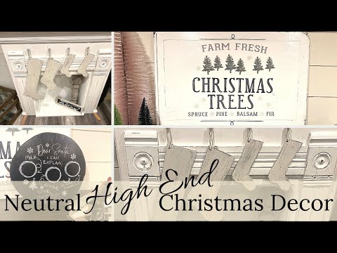 🎄 **NEW** CHRISTMAS HIGH END DIYS Made from Scrap Wood & A Thrifted Tabletop 🎄