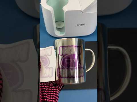 These sublimation steel mugs alter the color but look amazing! #sublimation