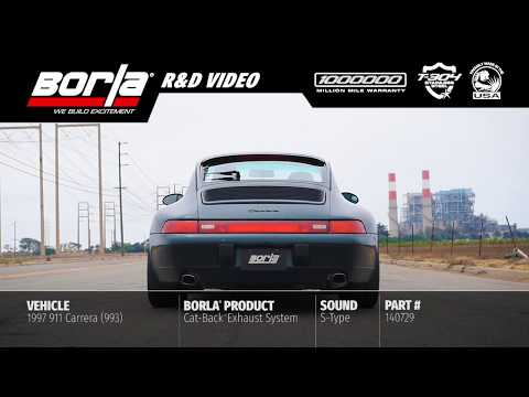 1995-98 Porsche 993 911 Borla S-Type [Exhaust System Sounds]