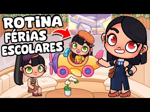 ROTINA FÉRIAS ESCOLARES - PASSEIO NO AEROPORTO | AVATAR WORLD ROTINAS E HISTÓRIAS