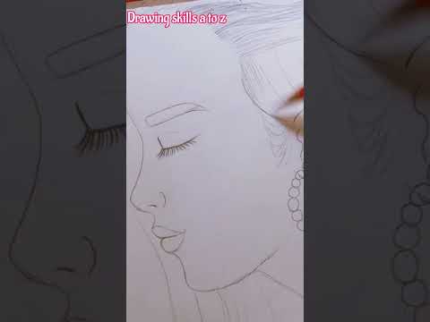 how to draw hair#shorts #drawing #girldrawing