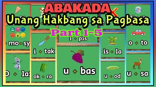 ABAKADA Unang Hakbang sa Pagbasa at Pagpapantig | Mga Salitang nagsisimula sa Patinig Aa Ee Ii Oo Uu