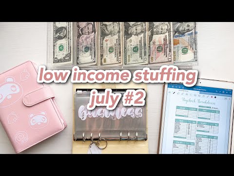 cash envelope stuffing | july #2 | low/variable income budget | sinking funds