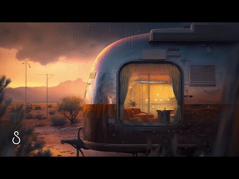 Heavy Rain Over Caravan Roof | 12 Hours | Black Screen | Sleep In Series