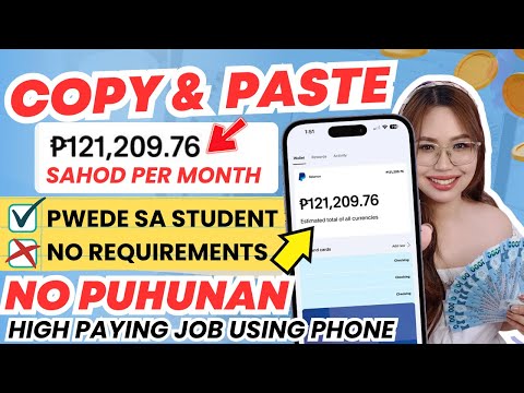 ₱100k SINAHOD KO | COPY PASTE LANG 5 MINS PER DAY! HIGH PAYING JOB NA PWEDE SA STUDENT | 100% LEGIT