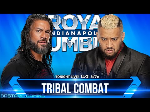 WWE 2K24 | Roman Reigns VS Solo Sikoa - Tribal Combat | Royal Rumble