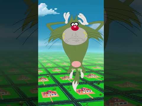 As high as the drone #Shorts #oggy | Cartoon for kids