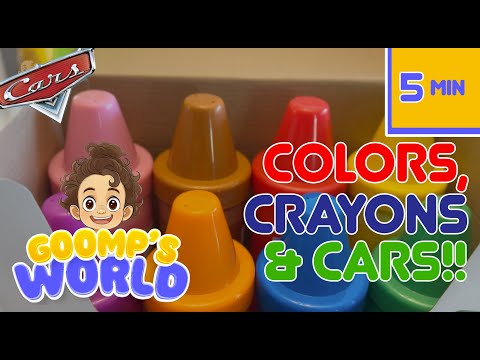 Learning Colors with Crayons & Cars #Cruz #Cars3 #McQueen | Goomp's World