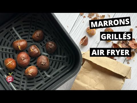 MARRONS GRILLÉS AU AIR FRYER 🌰 châtaignes grillées comme dans le feu