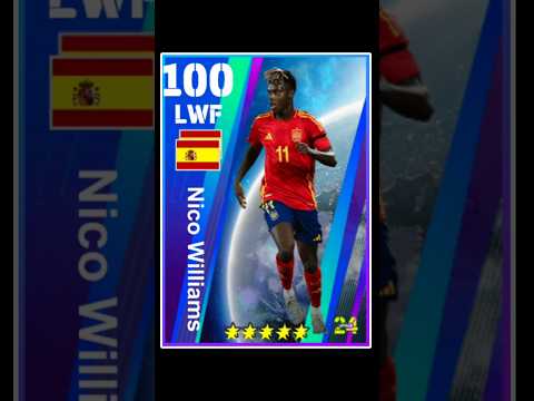 HOW TO TRAIN 100 RATED NICO WILLIAMS IN EFOOTBALL #NICOWILLIAMS #EFOOTBALL #SHORT #PES #VIRAL #CF