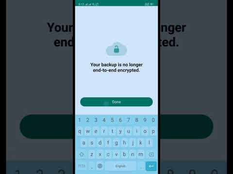 WhatsApp feature End-to-end encrypted backups on and off kaise kare |