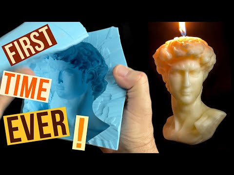 Making A Candle With A Silicone Rubber Mold