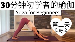 【30分钟初学者的瑜伽课程 Day 2】零基础瑜伽入门系列课程 | Yoga for Beginners Series #2