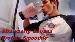 Strawberry Banana Protein Smoothie