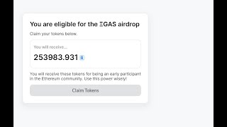 GAS DAO AIRDROP! CLAIM NOW! [CRYPTOAUDIKING]